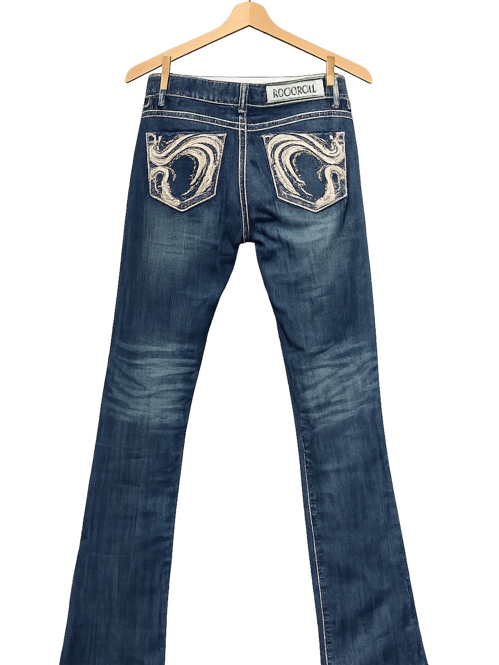 Rock & Roll Cowgirl Western concert Y2K festival rodeo glam bling Bootcut Jeans